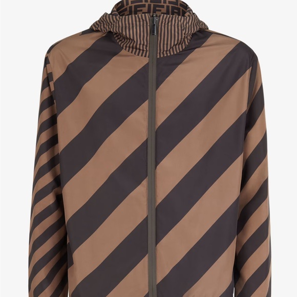 2 piece brown fendi wind breaker worn twice (dry cleaned)